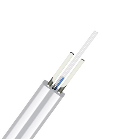 NG OPTICS FTTH-00x-SM ADSS, G657A1 волоконно-оптичний білий плоский абонентський кабель